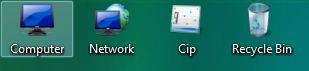 Windows Vista desktop icons
