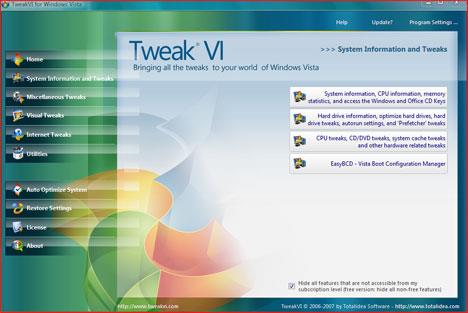 windows vista ultimate. Tweak VI Basic | Windows Vista