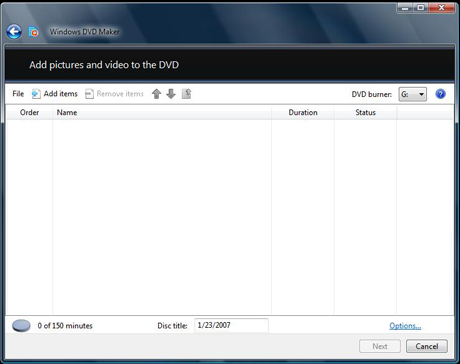 Windows DVD Maker