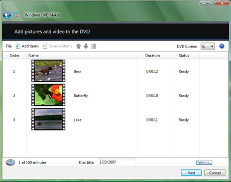 Windows DVD Maker
