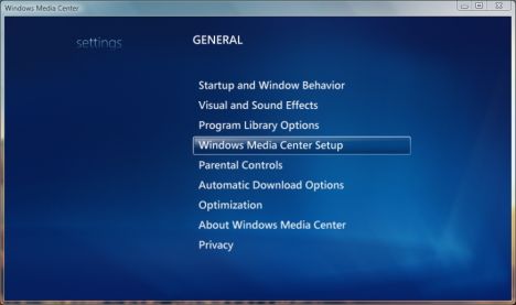 Windows Media Center