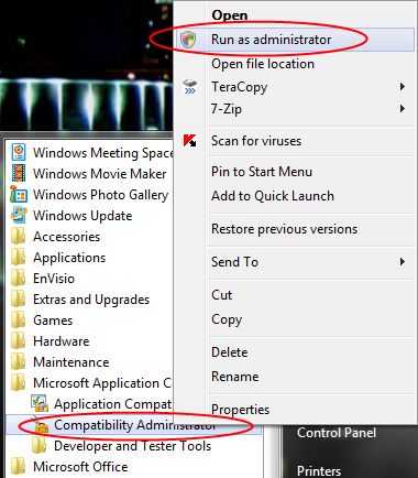 Microsoft Application Compatibility Toolkit