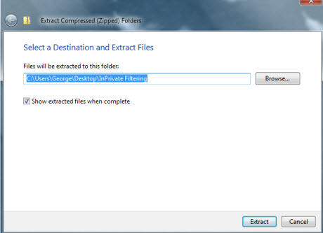 Internet Explorer 8 InPrivate Filtering