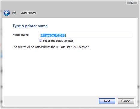 Printer Installation