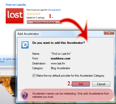 Internet Explorer 8 Add-ons