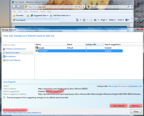 Internet Explorer 8 Add-ons