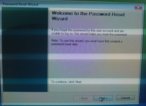Forgotten Password Wizard