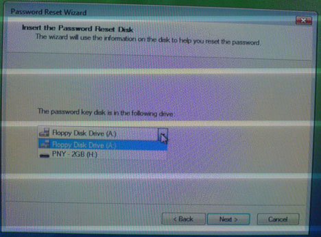 Forgotten Password Wizard