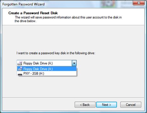 Forgotten Password Wizard