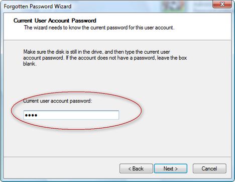 Forgotten Password Wizard
