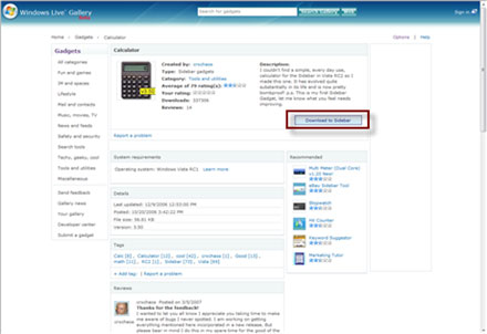Windows Live Gallery