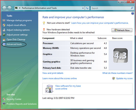 Performance Information and Tools