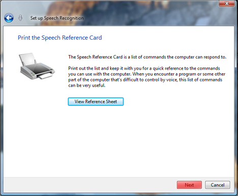 Windows Speech Recognition