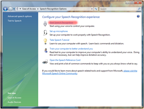 Windows Speech Recognition