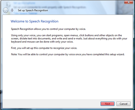 Windows Speech Recognition