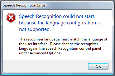 Windows Speech Recognition