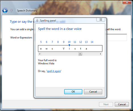Windows Speech Recognition